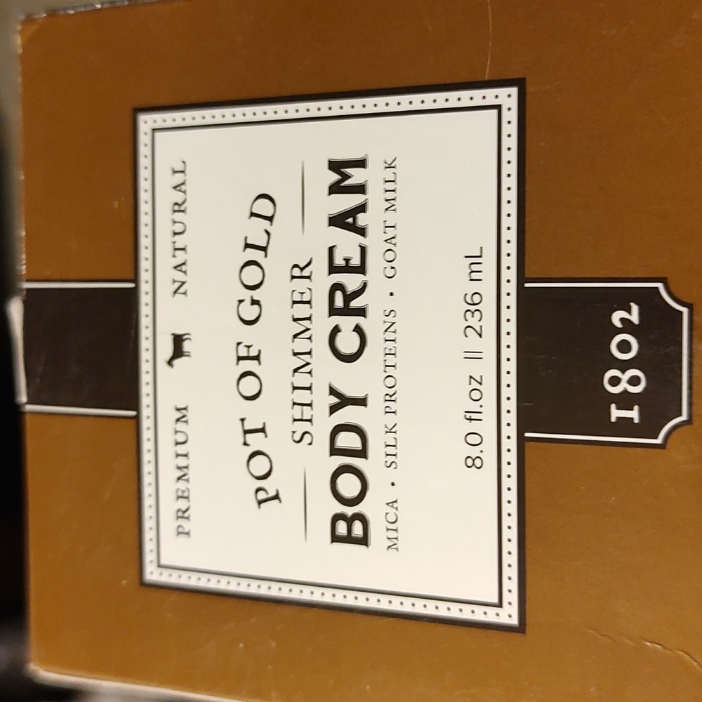 Pot of gold Beckman 1802. Body cream